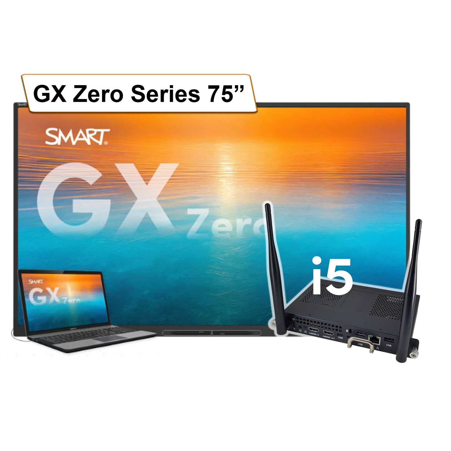 75" SMART Board GX ZERO Series Interactive Display-No Embedded OS