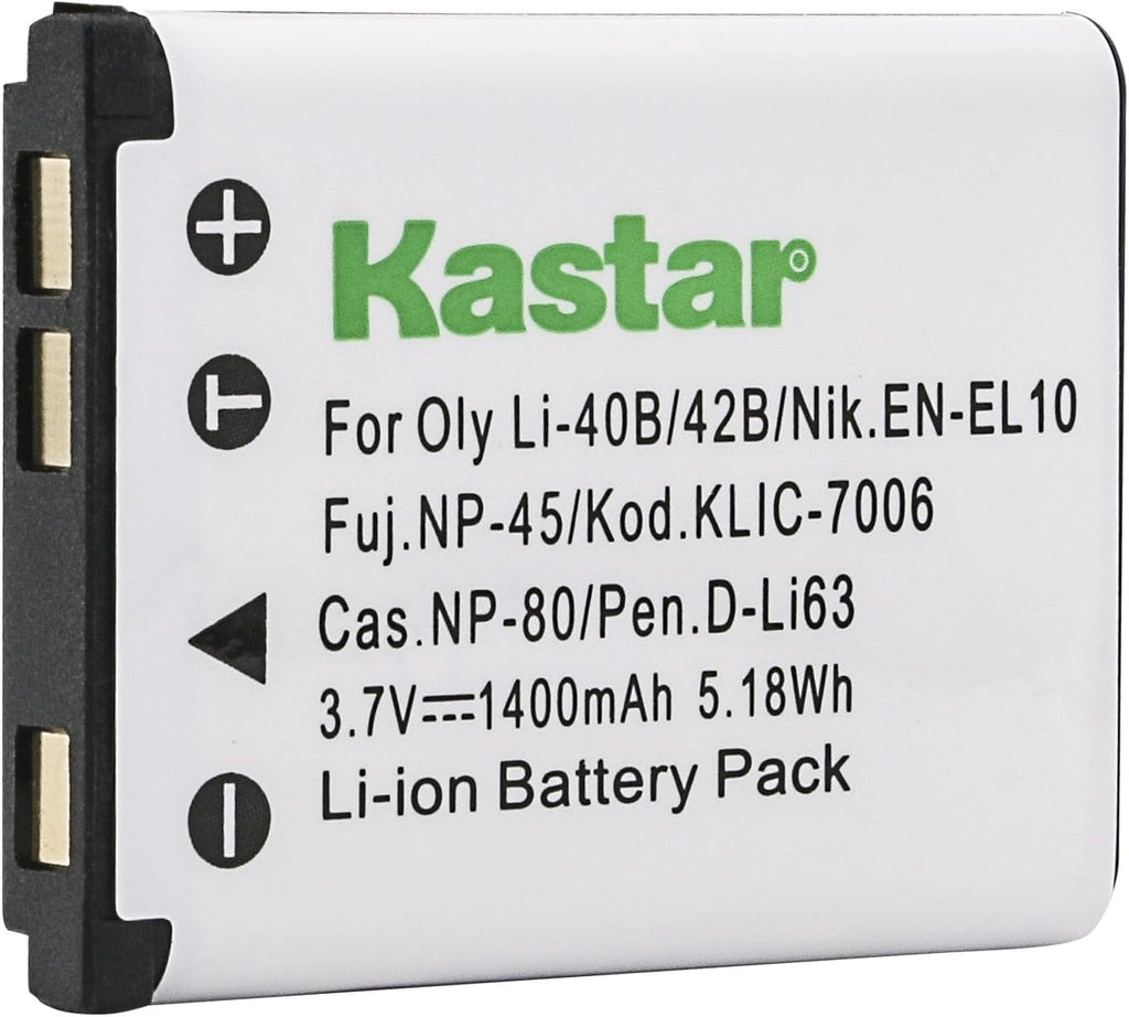 Kastar 4-Pack Battery Replacement for Voigtlander Virtus D4, Virtus D5,  Virtus D500, Virtus D6, Virtus D600, Virtus S6, MINOX DC 4211, DC 5222, DC