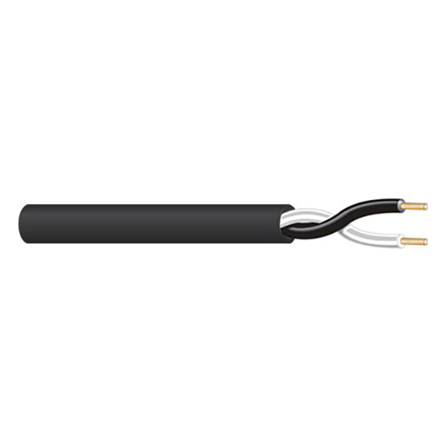 West Penn 10/2 Shielded Stranded Plenum Cabling (Black)
