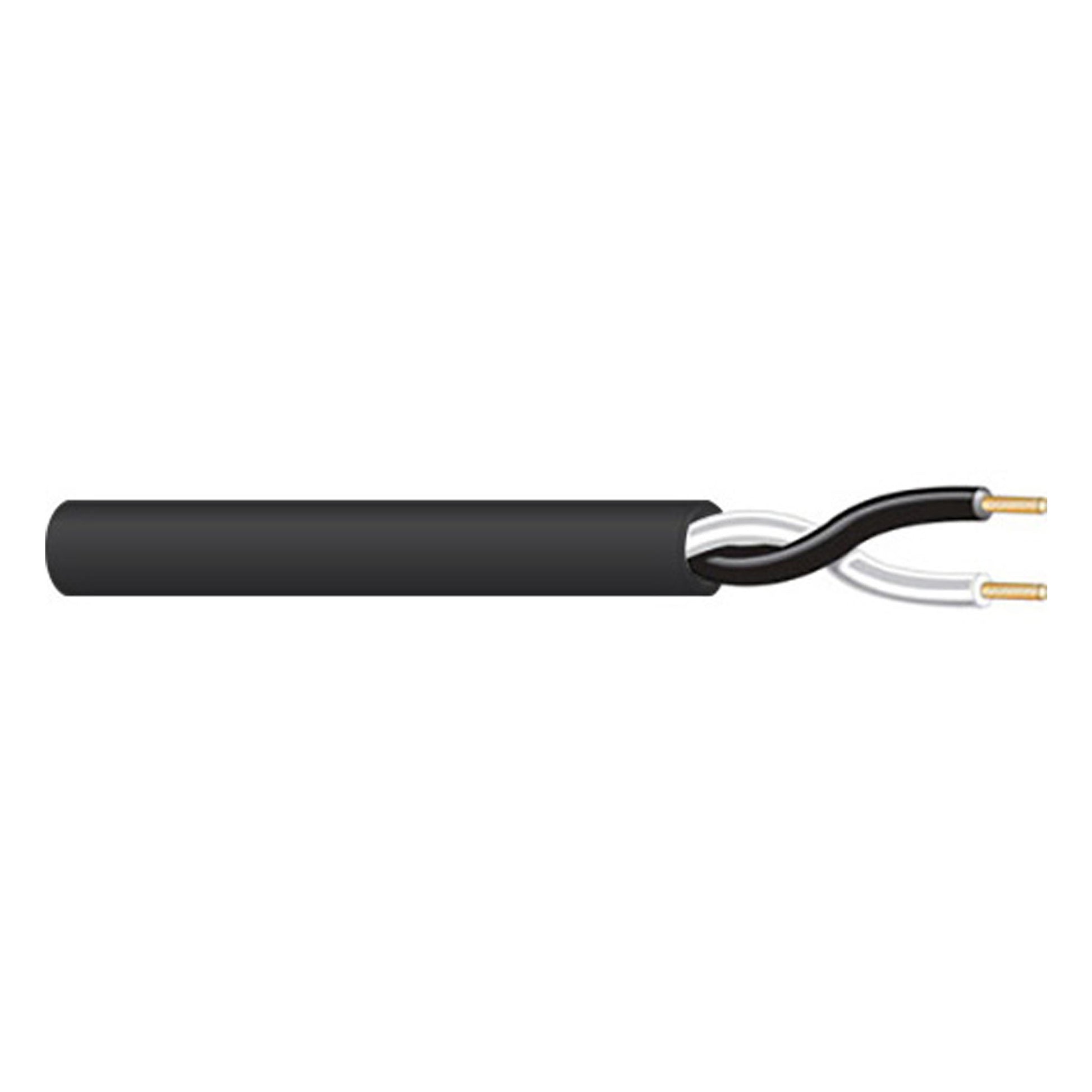 West Penn 10/2 Shielded Stranded Plenum Cabling (Black)