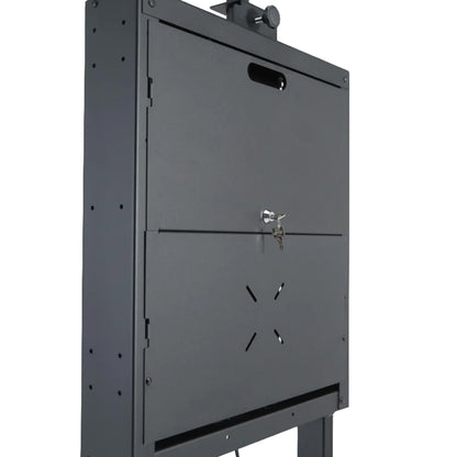 Up close picture of lockable rear cover for eBox Series II