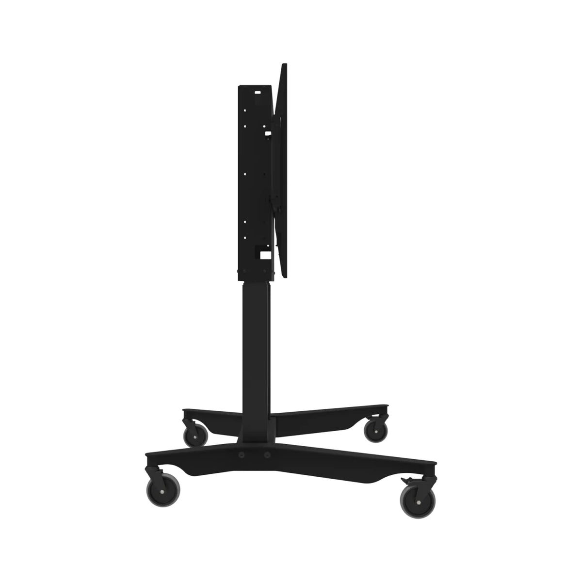 side of motorized, height-adjustable mobile stand 