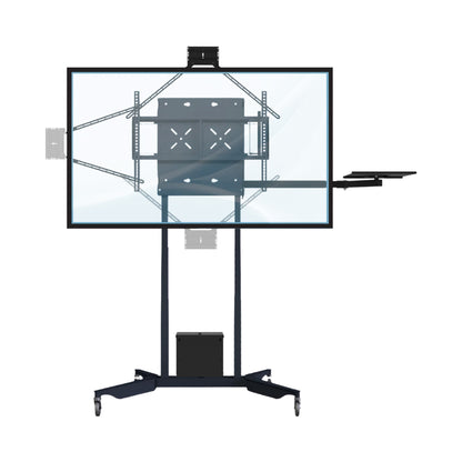 Motorized, height-adjustable mobile stand  with screen