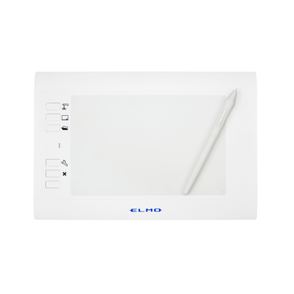 ELMO Wireless Tablet CRA-2 front view with pen