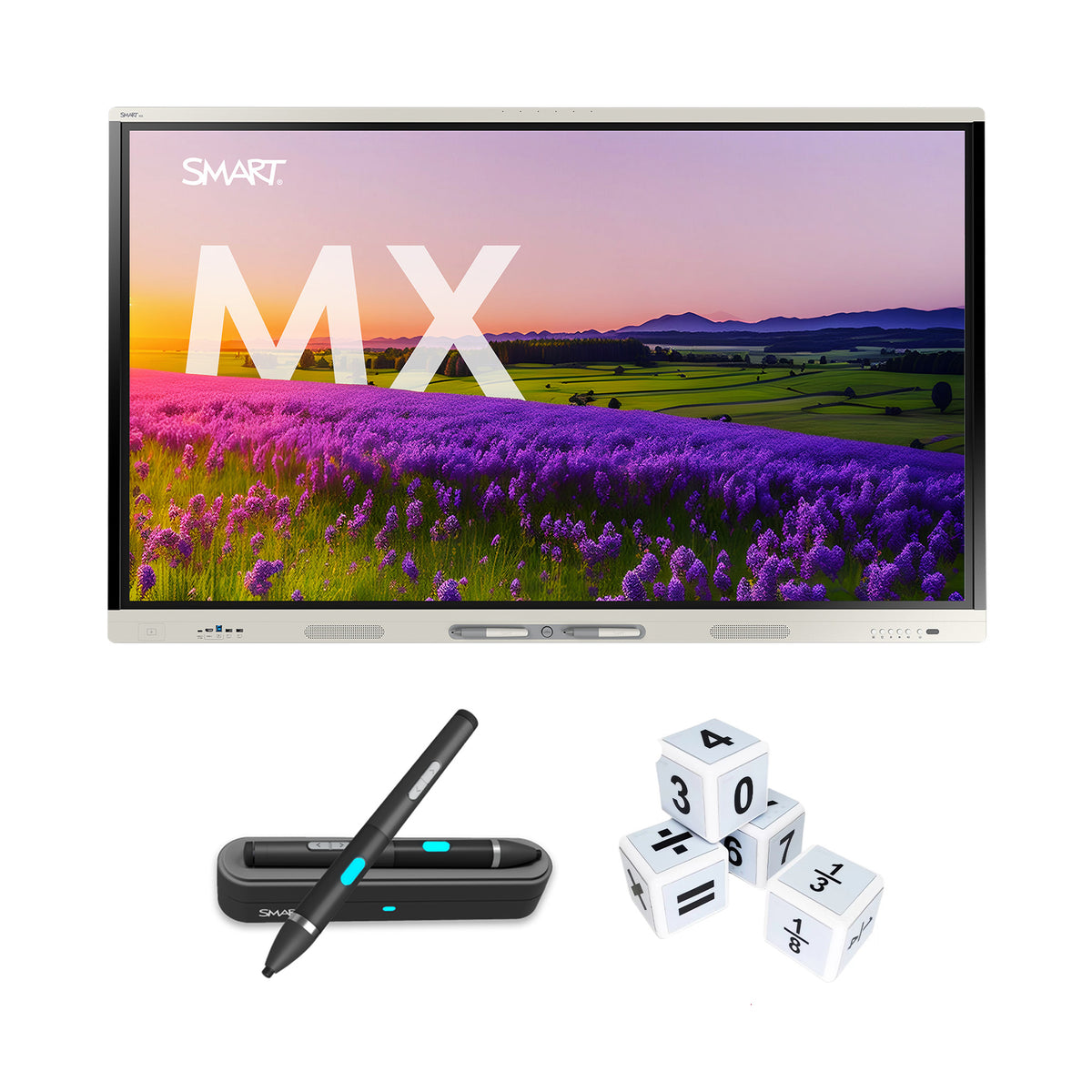 65" SMART Board MX-V5 Series Interactive Display MAEDS Bundle - MultiStylus / SoundLift
