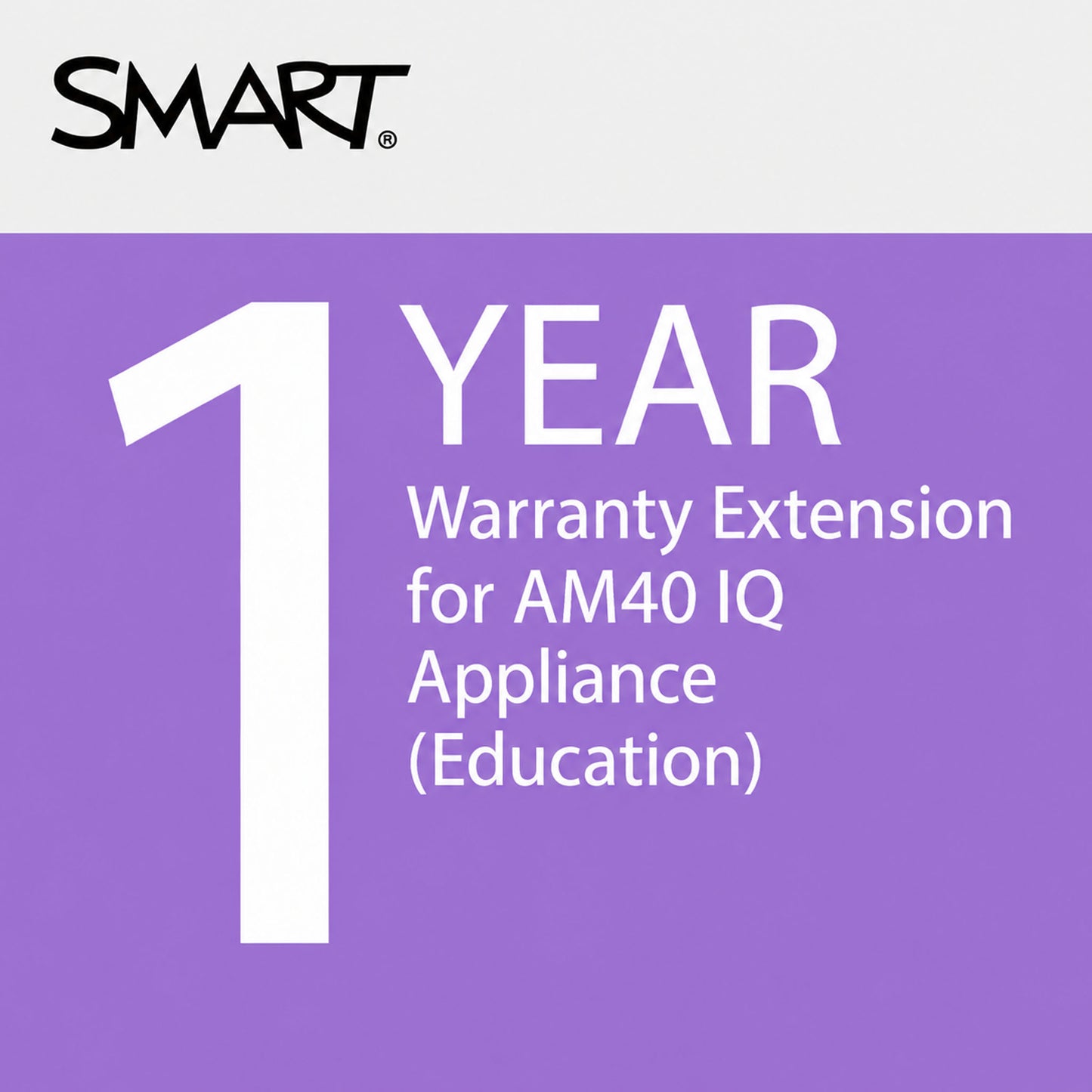 SMART 1 year warranty extension for AM40 iQ appliance for education