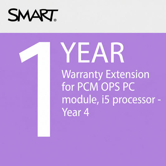 SMART 1 year warranty extension for PCM OPS PC module, i5 processor - Year 4 