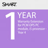 SMART 1 year warranty extension for PCM OPS PC module, i5 processor - Year 4 