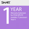 SMART 1 year warranty extension for PCM OPS PC module, i7 processor - Year 4
