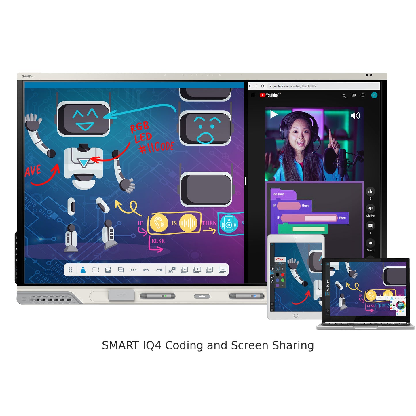 86" SMART Board RX Series Interactive Display with EDLA - SMA-RX286