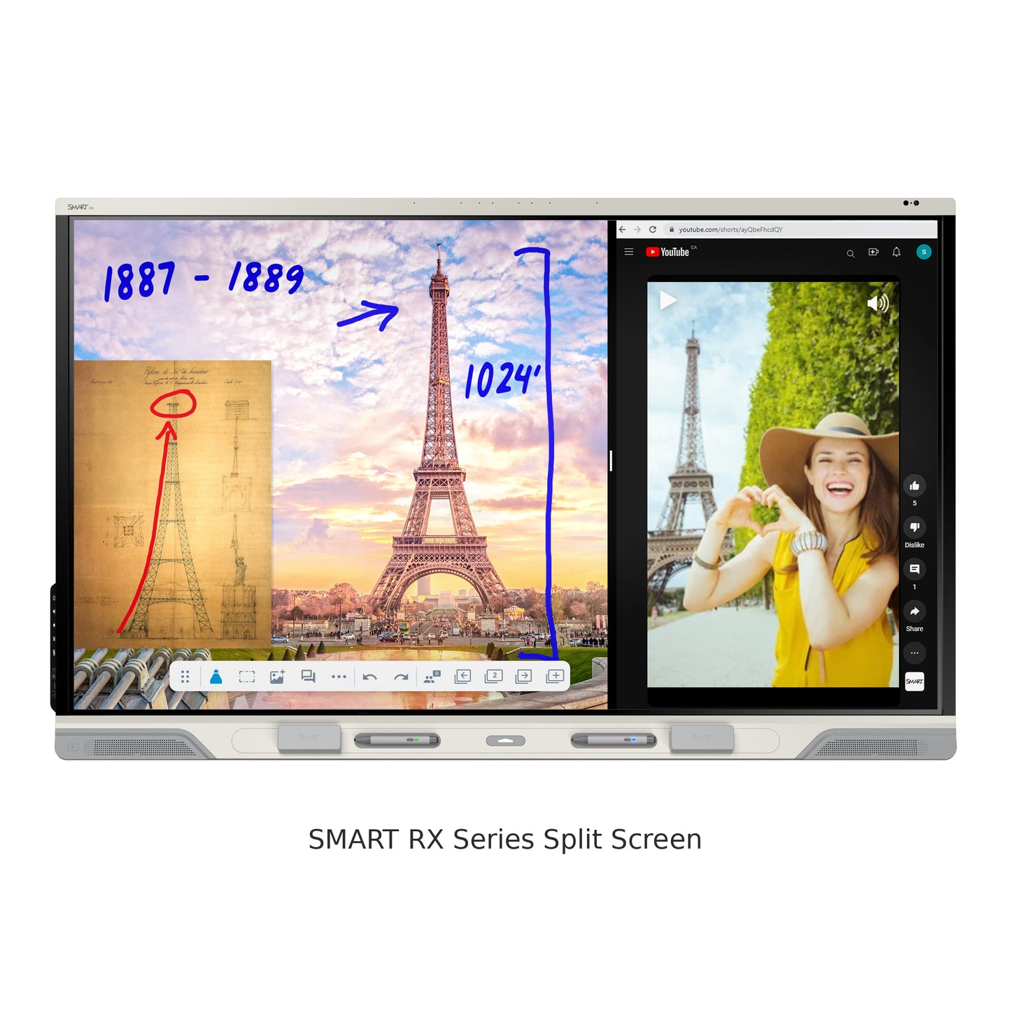86" SMART Board RX Series Interactive Display with EDLA - SMA-RX286