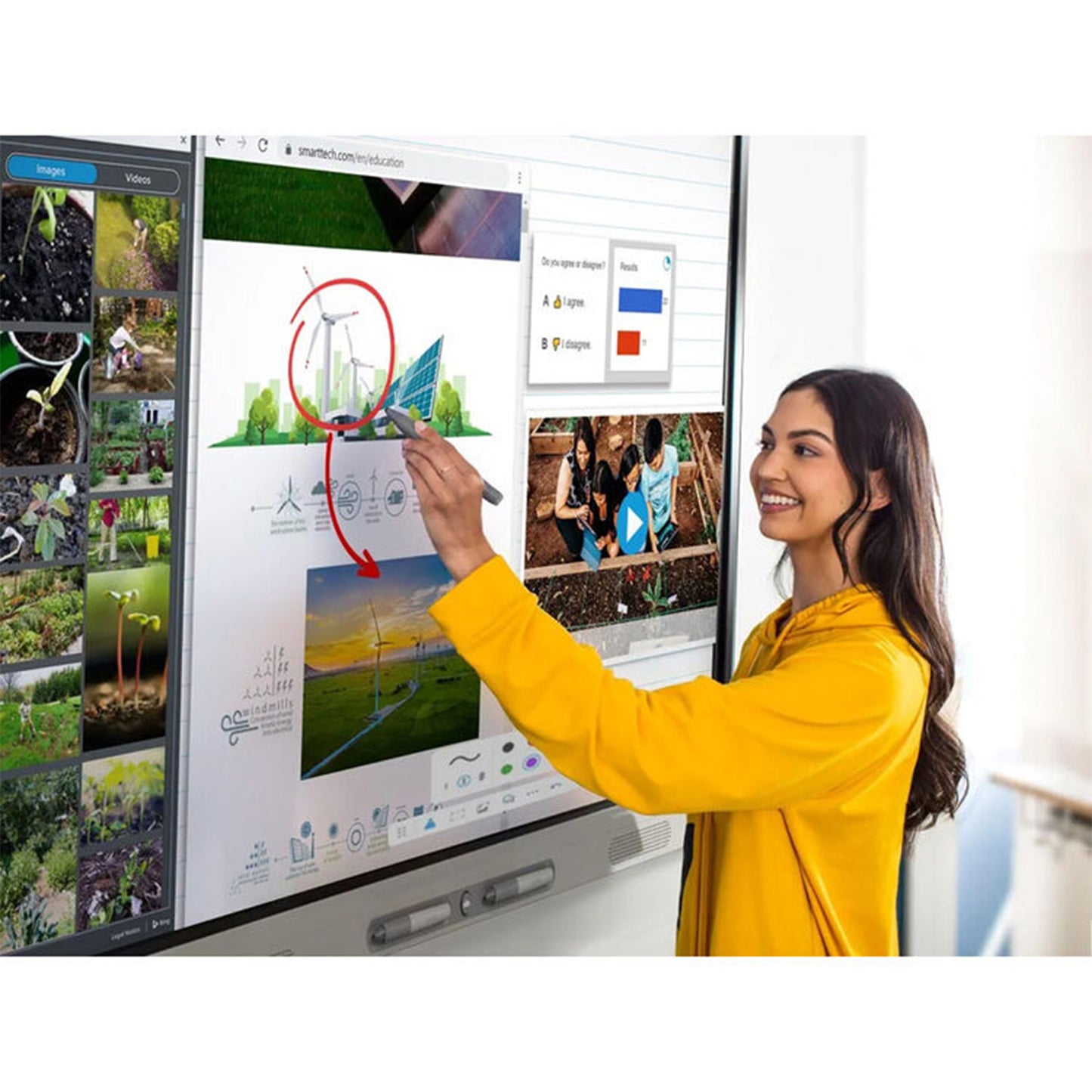 75" SMART Board MX-V5 Series Interactive Display with EDLA - MX275-V5