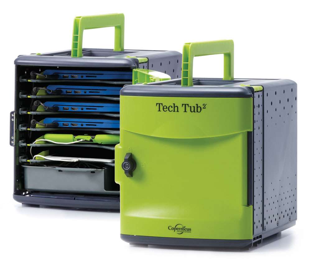 Copernicus Bundle 6: Includes two Tech Tub2 Trolleys and two tubs (holds 32 devices total)