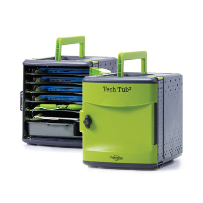 Copernicus Bundle 6: Includes 2x Tech Tub2 Trolleys and 2x Tubs (holds 32 devices total) - COP-FTT2032