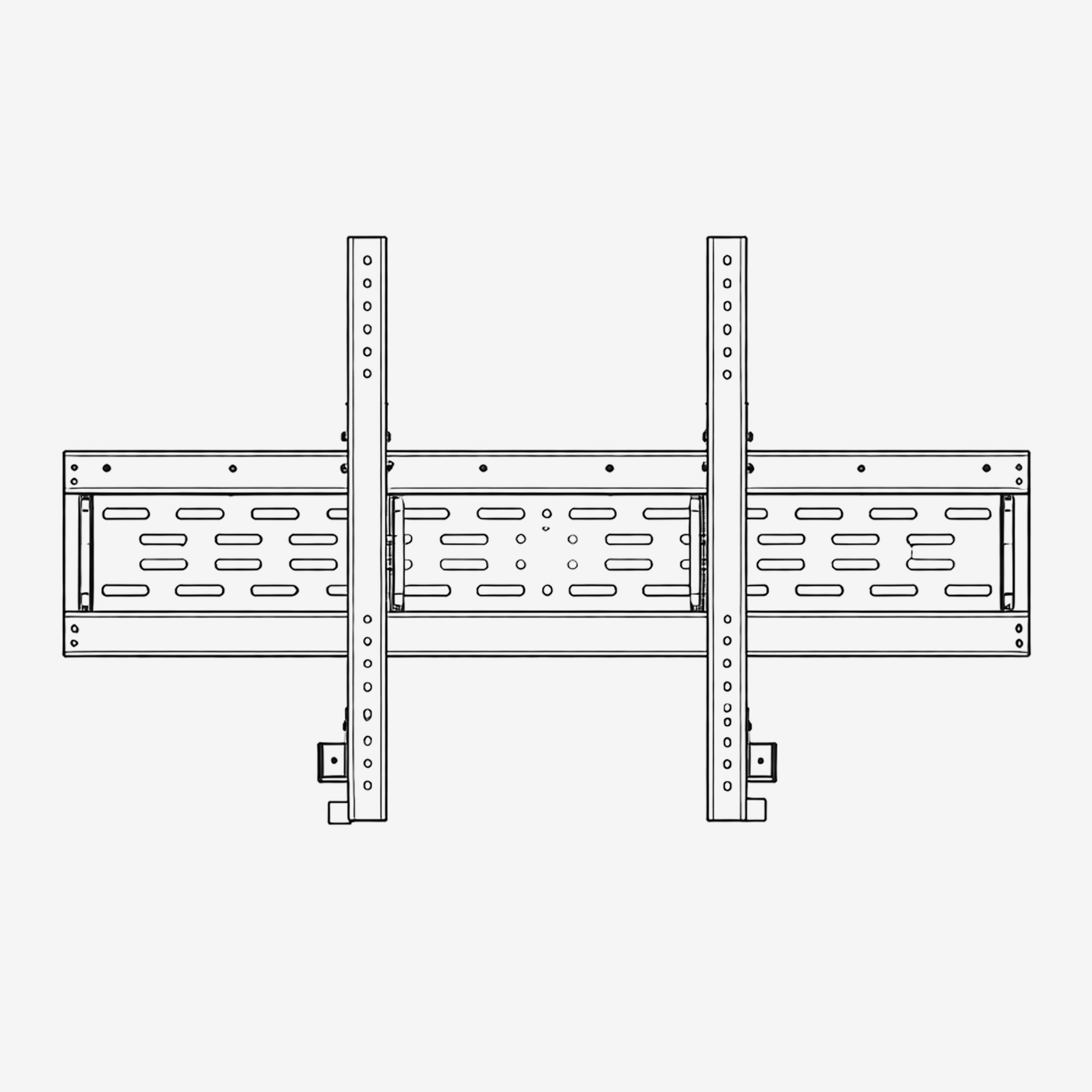Wall Mount, MX-V2, 6000, 6000S, 7000 and 7000R interactive displays (276lbs/125Kg max weight, 3” depth)