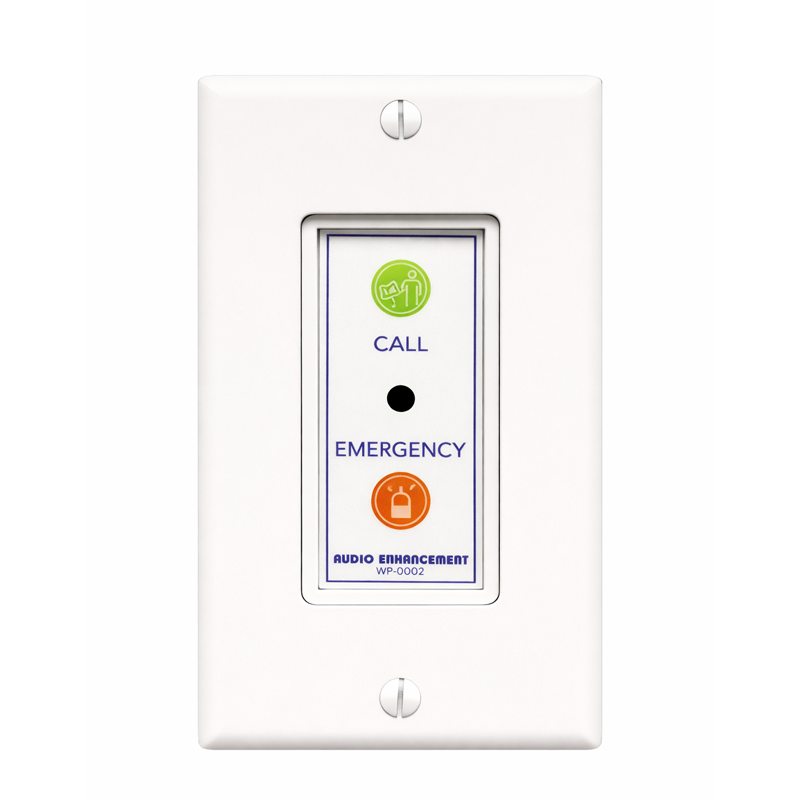 Wall Plate, Call Button, Emergency Button, Ambient Mic with Decora Plate 
