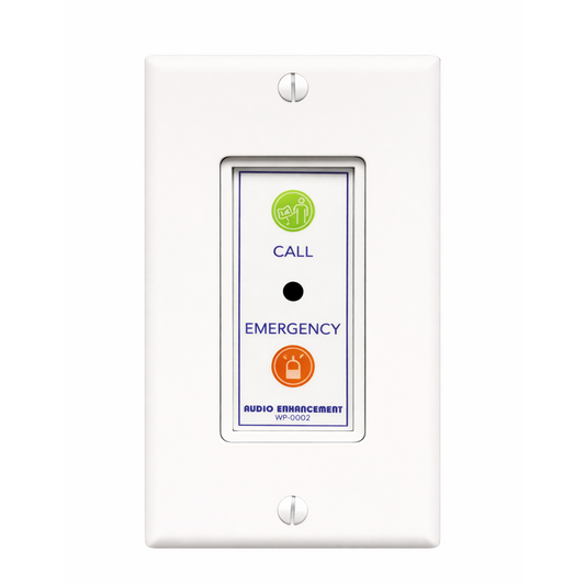 Wall Plate, Call Button, Emergency Button, Ambient Mic with Decora Plate 