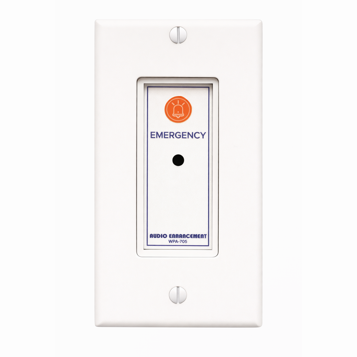 Wall Plate, Emergency Button, Ambient Mic with Decora Plate