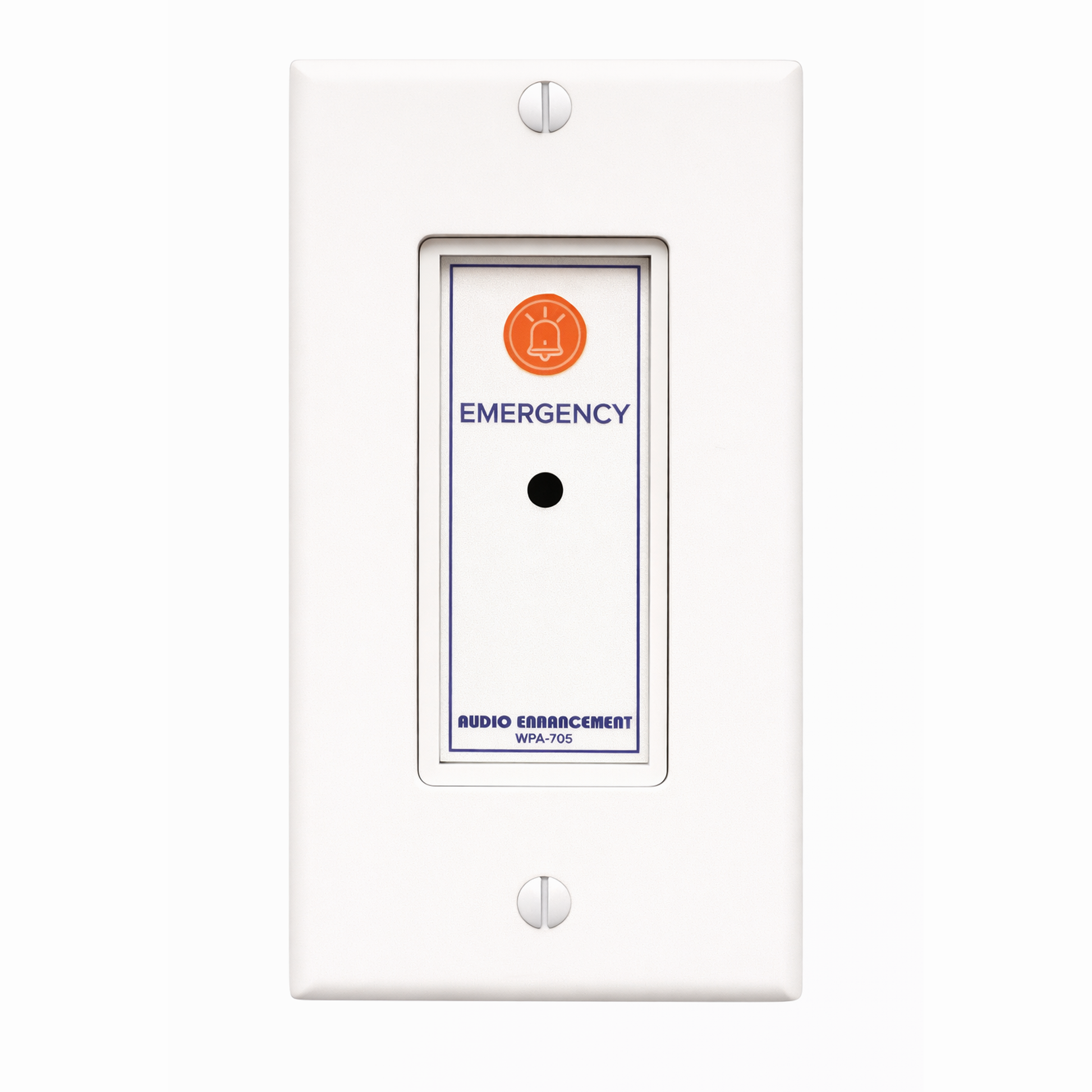Wall Plate, Emergency Button, Ambient Mic with Decora Plate