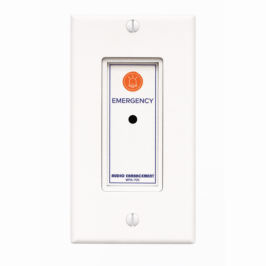 Wall Plate, Emergency Button, Ambient Mic with Decora Plate