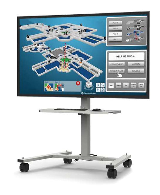 Copernicus iRover2 Cart for 30-55in Flat Panels with Laptop Tray (IFP600)